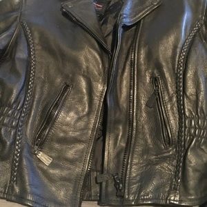 Heavy leather winter riding/motorcycle jacket